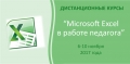 Microsoft Excel в работе педагога (ДИСТАНЦИОННО)