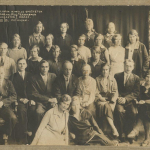 Группа студентов и преподавателей дошкольного отделения Финского педтехникума. Петрозаводск, 12 июня 1933 г.