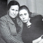 В.А. Стафеева с дочерью Надей. 1960-е гг.