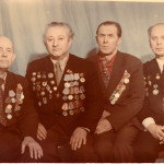 Ветераны Великой Отечественной войны ГПТУ №7 А.С. Ведёшкин, Б.Е. Ревич, Г.П. Марков, А.Ю. Шиберман. 1970-е гг.